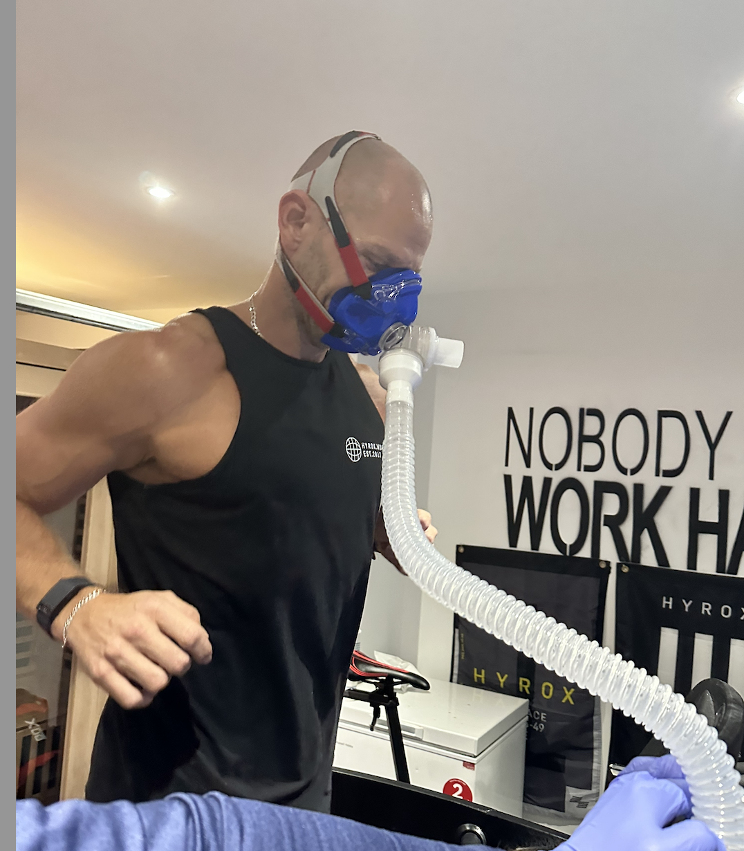 HYROX athlete VO2max testing