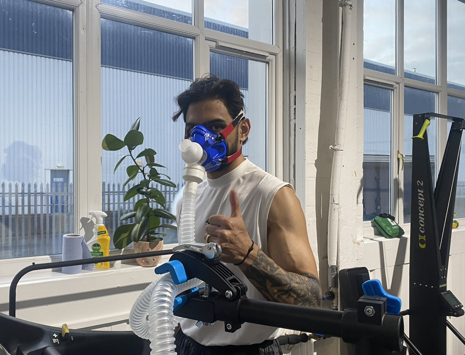 Metabolic cart treadmill testing